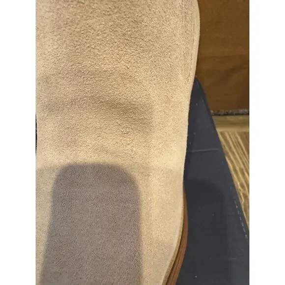 Splendid Andromeda Platform Suede Bootie, Chunky Wood Platform, Beige, 9, NWT - Picture 6 of 11